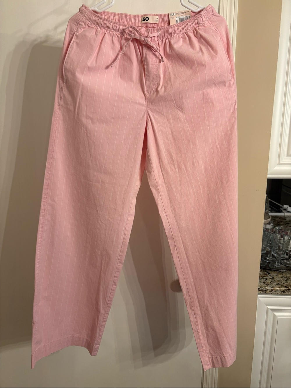 Cotton wide leg pants